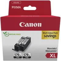 Canon 0318C010 PGI-570 XL PGBK Twinpack schwarz Druckerpatronen, 2er-Set
