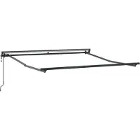 vidaXL Cadre d'auvent réglable, anthracite, 3 x 2,5 m, acier