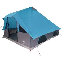vidaXL Tente tipi pour 8 personnes, couleur bleu, en tissu