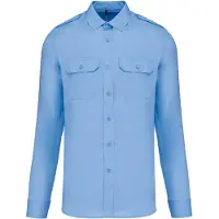 Kariban Chemise pilote manches longues homme Sky Blue - Kariban K505 - Taille 4XL
