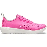 Crocs BASKET CROCS LITERIDE PACER ENFANT Electric Pink/White - Crocs CR206011 - Taille C12 UK (C12 US)