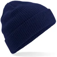 Beechfield Bonnet en coton biologique Oxford Navy - Beechfield B050 - Taille One Size