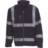 Yoko Veste softshell haute visibilit? Navy - Yoko YHVK09 - Taille 4XL