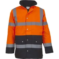 Yoko Veste de s?curit? bicolore haute visibilit? Hi Vis Orange/Navy - Yoko YHVP302 - Taille XL