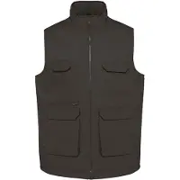 WK. Designed To Work Gilet polycoton multipoches rembourr? unisexe Dark Grey - WK. Designed To Work WK607 - Taille S