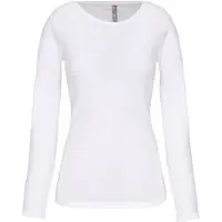 Kariban Pack 10 T-shirt col rond manches longues femme White - Kariban K3017 - Taille XL