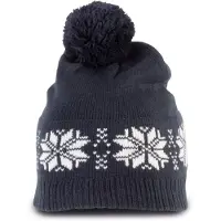 K-Up Pack 9 Bonnet tricot? motif ?toile Night Navy - K-up KP540 - Taille One Size