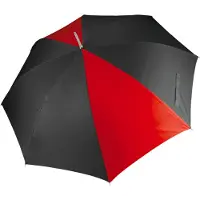 Kimood Parapluie de golf Noir Rouge - Kimood KI2007 - Taille One Size