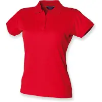 Henbury H476 | Polo Coolplus Wicking pour femmes / Micro-Piqué - Couleur : Classic Red - Taille : S