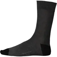Kariban Chaussettes de ville mi-hautes coton merceris? Origine France Garantie Dark Grey Heather/ Black - Kariban K817 - Taille 43/46 EU