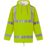 Yoko Veste de pluie respirante Hi-Vis Soft Flex Hi Vis Yellow - Yoko YHVS450 - Taille 3XL