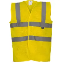 Yoko Gilet jaune haute visibilité à maille respirante