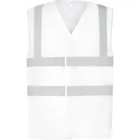 Yoko Gilet jaune haute visibilité à maille respirante Blanc XL