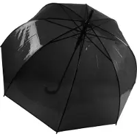 Kimood Pack 20 Parapluie transparent Noir - Kimood KI2024 - Taille One Size