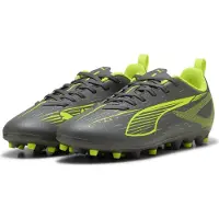 Puma ULTRA 5 PLAY MG Jr MATTE AGED SILVER-YELLOW ALERT-MATTE AGED SILVER-YELLOW ALERT-1