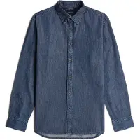 G-Star Clean Slim Fit Long Sleeve Shirt Bleu M Homme
