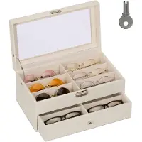 Relaxdays Boîte à lunettes (33.50 cm, 1x)