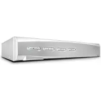 Lindy Commutateur KVM 4 ports DisplayPort 1.2 Pro Audio USB 2.0, Commutateur KVM, Argent
