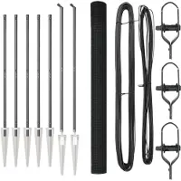 vidaXL Clôture en fil de fer soudé avec pointes, en acier et PVC, gris, treillis