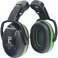 Ear Defender Helm-Ohrschützer ED 1 Low schwarz/grün Passend für Helme mit StandardschlitzDämpfungs