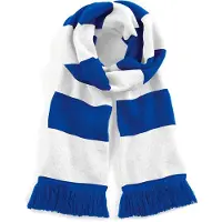 Beechfield ?charpe homme ray?e Stadium Bright Royal/White - Beechfield B479 - Taille One Size