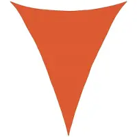vidaXL Voile d'ombrage 160 g/m² triangulaire orange 3x4x4 m PEHD
