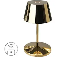Villeroy & Boch SEOUL RC Akku-Tischlampe Gold 2,2W steuerbare Lichtfarbe IP65 97206