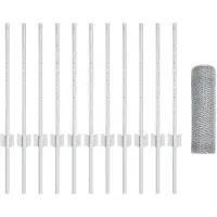 vidaXL Clôture en fil de fer soudé 25 x 0,5 m (L x H) Acier galvanisé à chaud