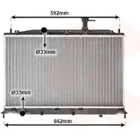 VAN WEZEL 82002188 Radiateur à eau pour moteur HYUNDAI ACCENT III (MC) ACCENT III berline (MC)