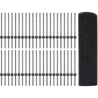 vidaXL Clôture en fil de fer soudé avec poteaux 100 x 0,5 m (L x H)