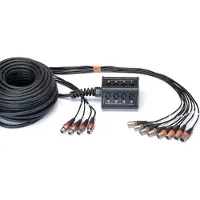 Cordial Boitier de Scène 8 Entres 4 Sorties XLR Câble 30M