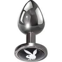 Playboy Tux - plug anal - petit - argenté