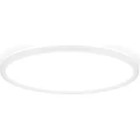 B.K.Licht Plafonnier LED ultra-plat avec effet de rétroéclairage, blanc, 22W 2000lm lumière blanche neutre 4000K, IP20, 42x3cm (DxH), panneau de plafond plat pour salon, couloir, chambre