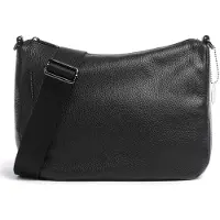 Mandarina Duck Mellow Leather Hobo Fzt79 Shoulder Bag Noir