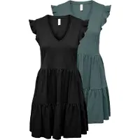 ONLY Robe 'ONLMAY' vert / noir