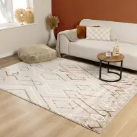 FRAAI Tapis berbère - Blend Diamond Beige | 240x330 cm | Rectangulaire | Pile haute
