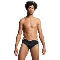 Puma Logo Swimming Brief Noir L Homme