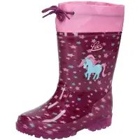 Lico Boots 'Power Blinky' bleu clair / baie / rose clair