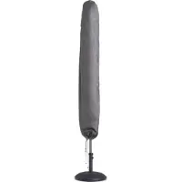 Perel Housse extérieure pour parasol, grise, 220 cm x 40 cm