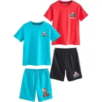 Next Pyjama bleu néon / rouge / noir / blanc