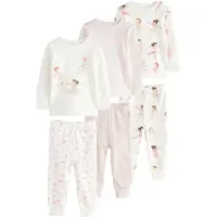 Next Pyjama marron / rose / blanc