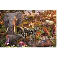 Ravensburger Puzzle Animaux du continent africain - 3000 pièces