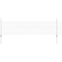 vidaXL Clôture en fil de fer soudé avec poteaux 10 x 0,5 m (L x H)
