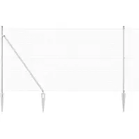 vidaXL Clôture en fil de fer soudé avec pointes, 10 x 1,5 m (L x H)