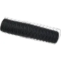 vidaXL Hexagonzaun Grau 0,8 x 100 m PVC