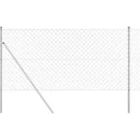 vidaXL Ground Fix Clôture en fil de fer soudé 25 x 1,2 m (L x H)