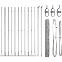 vidaXL Clôture en fil de fer soudé avec socle en béton 25 x 1,2 m (L x H)