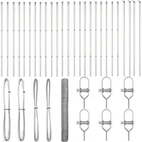 vidaXL Ground Fix Clôture en fil de fer soudé 50 x 1,4 m (L x H)