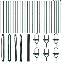 vidaXL Ground Fix Clôture en fil de fer soudé 50 x 1,5 m (L x H)