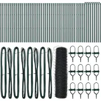 vidaXL Ground Fix Clôture en fil de fer soudé 100 x 0,4 m (L x H)